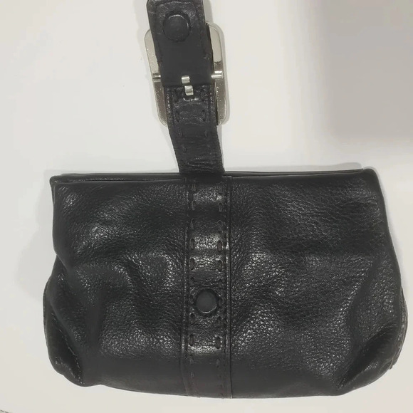 Cole Haan Womans Black  Mini Leather Clutch. - Picture 2 of 13